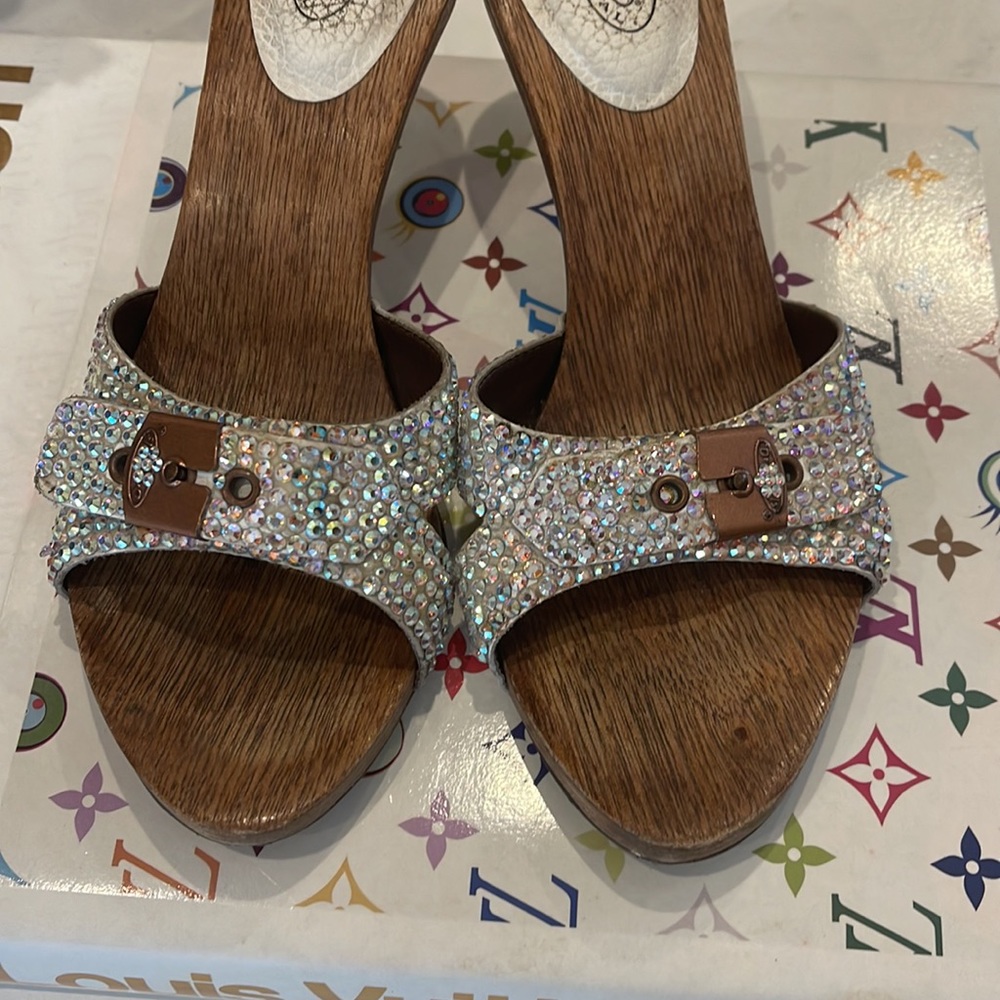 SWAROVSKI CRYSTALIZED shoes.